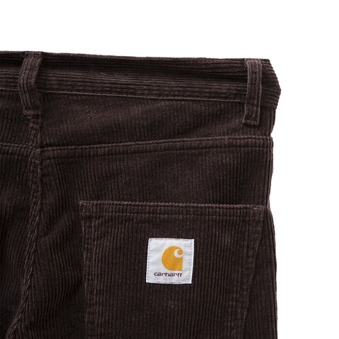 Carhartt WIP Newel Pant Dark Umber RInsed I027232_0W5_02 Degli Uberti
